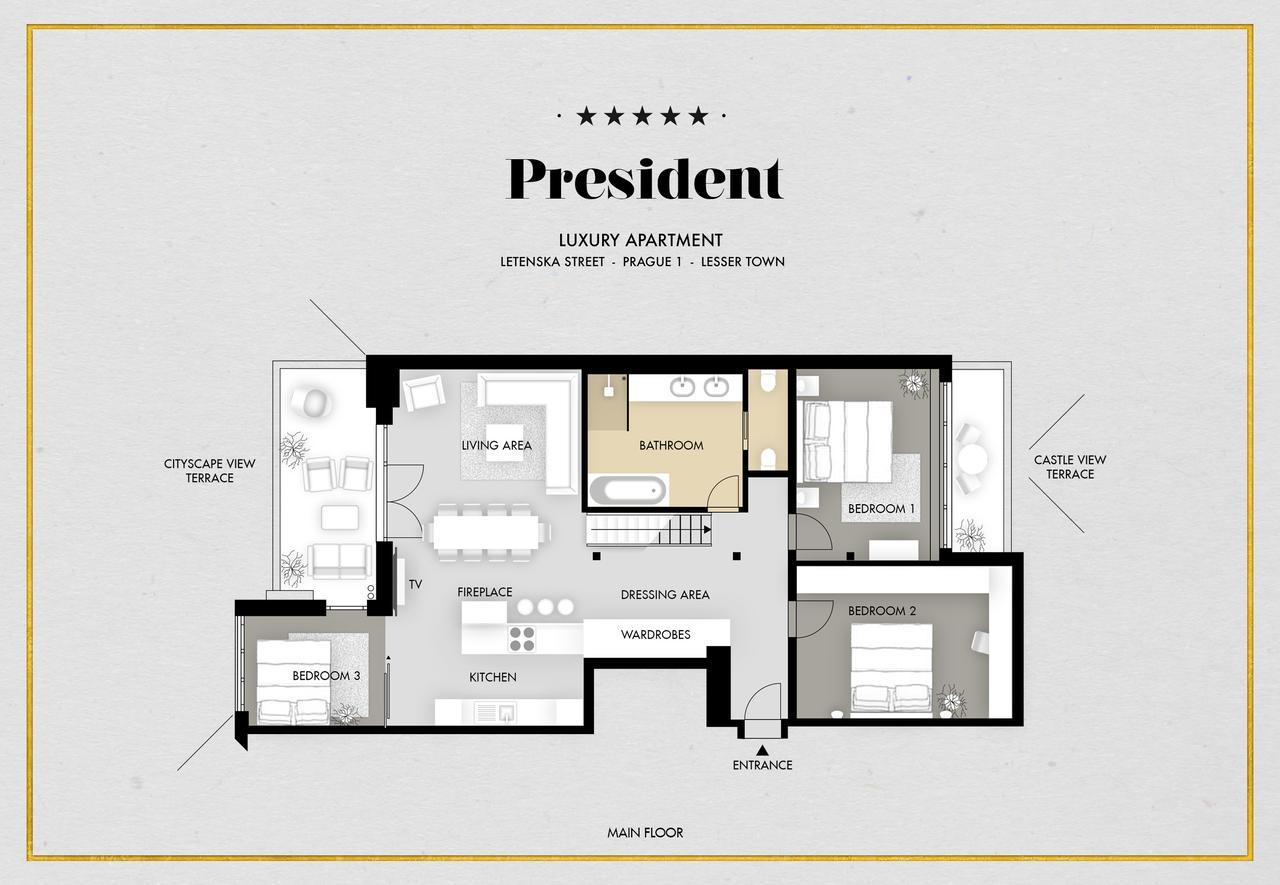 President Apt By Prague Castle, Views Zewnętrze zdjęcie